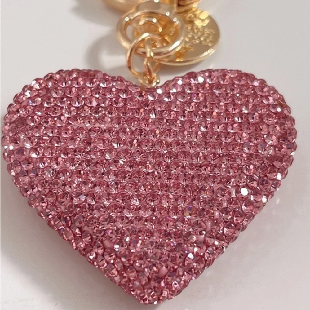 Pink bling‎ bling rhinestones key chain